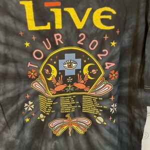 New Live Tour‎ 2024 World Tour T Shirt Black Size XXL